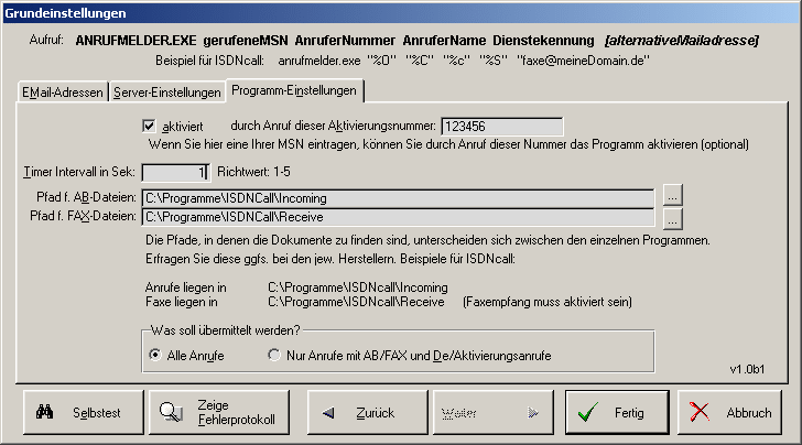 Konfiguration - Schritt 3